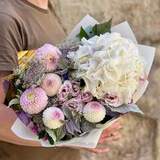 Photo of Romantic bouquet with spray peony roses «Lavender Song»