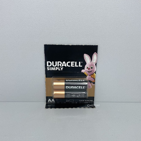 Батарейка Duracell AA 1.5V Alkaline (2 шт.)