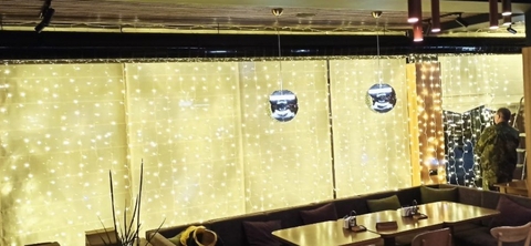Гирлянда штора уличная с мерцанием Curtain 3 на 3 метра 480 LED  влагостойкая