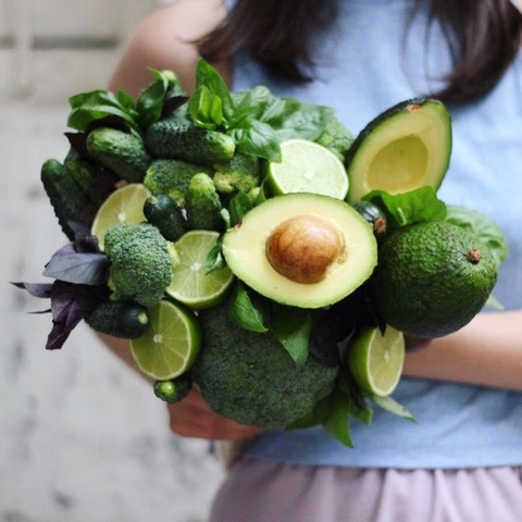 Bouquet of fruits and vegetables 