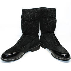 Ботинки полусапожки женские Kluchini 5161 k255 Black