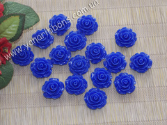 Акриловые розы синие 2см и 1 см