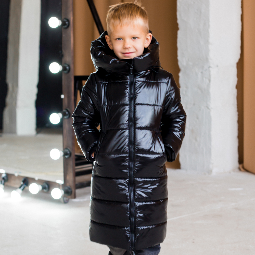 Детское, подростковое зимнее пальто для мальчика