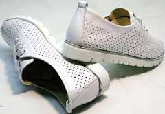 Удобные женские туфли кроссовки женские летние Mi Lord 2007 White-Pearl.