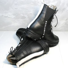 Модные зимние ботинки женские Ripka 3481 Black-White.