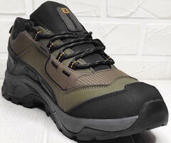 Осенне зимние кроссовки хаки мужские Salomon Quest Element Khaki Black ADV/G Thinsulate Nonslip.