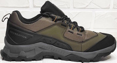 Трекинговые кроссовки мужские водонепроницаемые Salomon Quest Element Khaki Black ADV/G Thinsulate Nonslip.