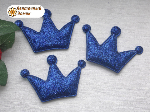 Мягкие декор корона синяя