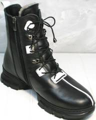 Ботинки женские зимние с мехом Ripka 3481 Black-White.
