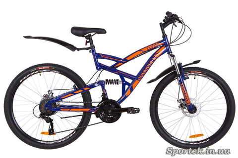Горный мужской велосипед Discovery Canyon DD 2019 - сине-оранжевый