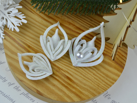 Основи для пелюсток білі (3 розміри)