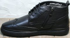 Зимние мужские ботинки на молнии Rifellini Rovigo C8208 Black