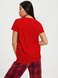 Пижама фланелевая (футболка красная, брюки в красную клетку) Love&Live фото 4