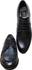 Строгие мужские туфли на выпускной Luciano Bellini F823 Black Leather.