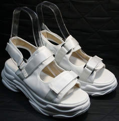 Спортивные женские сандалии Small Swan PM23-3 White.