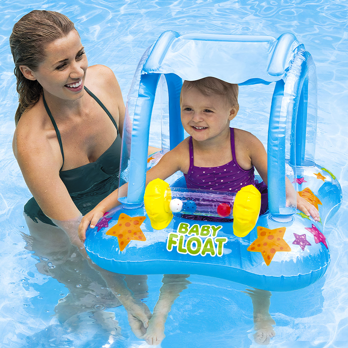 Надувний дитячий плавальний басейнплотик човен Iintex Baby Float