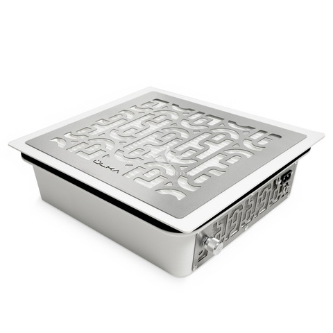 Вытяжка для маникюра врезная Ulka Prime, цвет белый (сетка металлик)