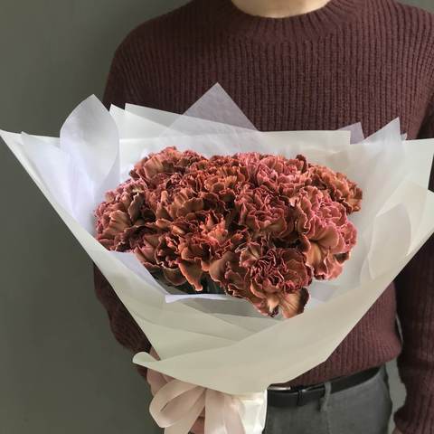 Dianthus Brownies, Bouquet of 21 Chocolate Dianthus