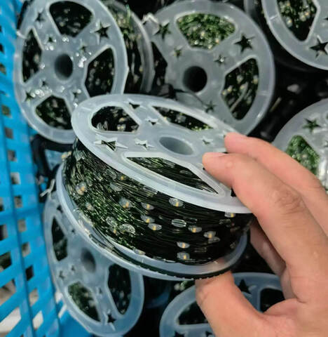 Светодиодная гирлянда нить Росса на катушке 50м 500 LED 8 режимов. Разноцветная