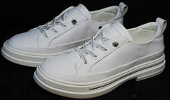 Женские летние туфли сникерсы белые El Passo sy9002-2 Sport White.