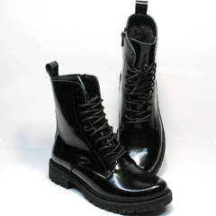 Женские ботинки черного цвета зимние Ari Andano 740 All Black.