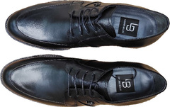 Дерби туфли классические мужские Luciano Bellini F823 Black Leather.