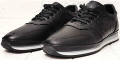 Термо кроссовки мужские кожаные TKN Shoes 155 sl Black.
