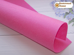 Фетр жесткий толщина 1 мм ярко-розовый