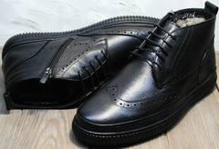 Теплые зимние ботинки мужские Rifellini Rovigo C8208 Black