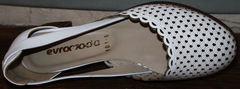 Летние белые туфли Evromoda 101-6 White.