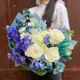 Photo of Bouquet «White and blue»