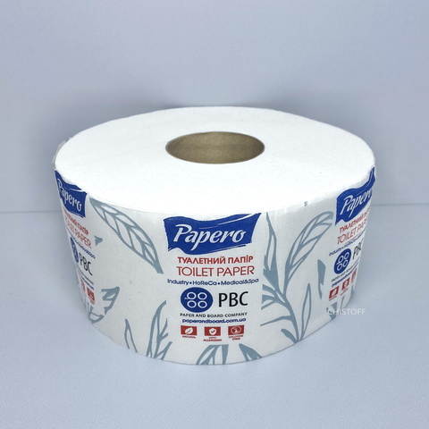Туалетная бумага Papero Джамбо 2сл. 100 м белая (TJ032)