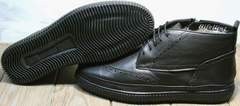 Мужские ботинки на толстой подошве зима Rifellini Rovigo C8208 Black
