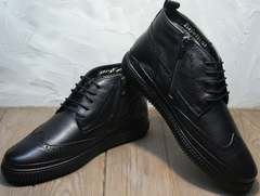 Хорошие мужские зимние ботинки Rifellini Rovigo C8208 Black