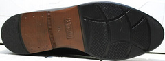 Зимние классические ботинки на толстой подошве мужские Ikoc 3640-1 Black Leather.