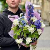 Photo of Fragrant bouquet in cool shades «Soul of Synevyr»