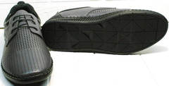 Красивые летние туфли мокасины с шнурками мужские Ridge Z-430 75-80Gray