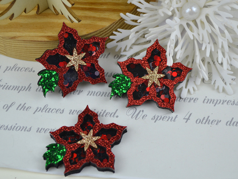 Патч-шейкер Пуансетія червона