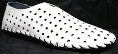 Модные летние туфли мужские Luciano Bellini 107704 White.