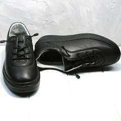 Женские модные туфли кроссовки городской стиль Rozen M-520 All Black.