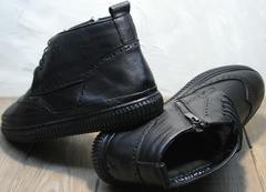 Мужские зимние ботинки на натуральном меху Rifellini Rovigo C8208 Black