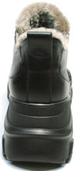 Модные женские кроссовки на танкетке зимние Studio27 547c All Black.
