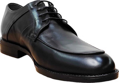 Классические кожаные туфли жениха Luciano Bellini F823 Black Leather.