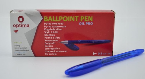 Ручка кулькова Optima 0,5 мм синя (15616-02)