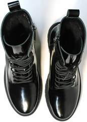 Ботинки наподобие мартинсов черные женские зимние Ari Andano 740 All Black.