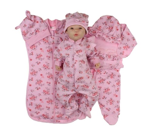 Набор одежды для новорожденной девочки в роддом Розы розовый