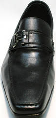 Модные мужские туфли с пряжкой Mariner 4901 Black.
