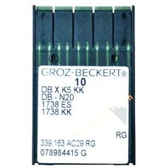 Фото: Groz Beckert DB*К5 KK універсальні голки для промислових вишивальних машин №80