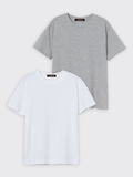 Набір з 2 жіночих футболок (біла, сіра) Love&Live, знижка 15% фото 1