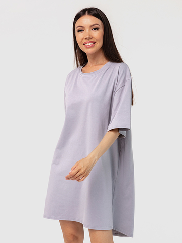 Сукня-футболка бавовняна сіра YOS
